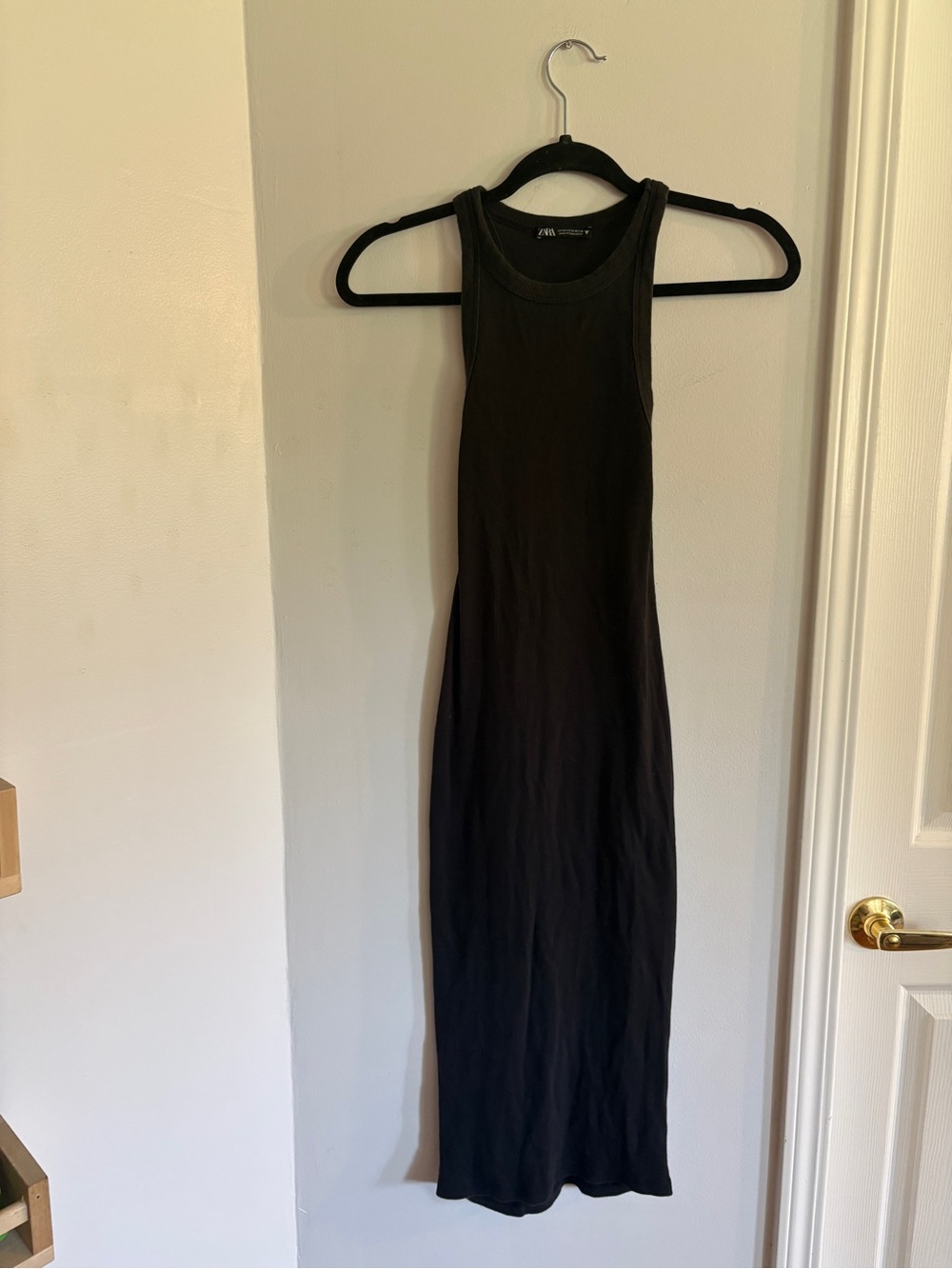 Zara Black Sleeveless Maxi Tank Dress